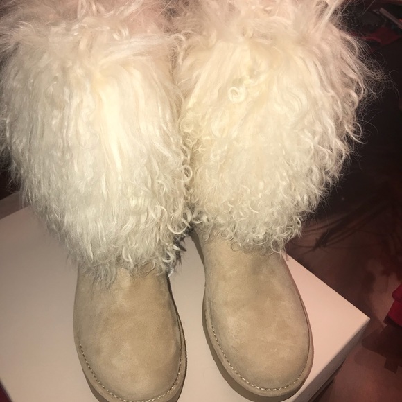 mongolian uggs sheep fur (Lida Boots) - Picture 1 of 3